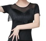 Top Χορού Latin με Κρόσσια & Διαφάνεια