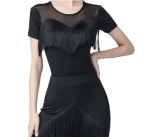 Top Χορού Latin με Κρόσσια & Διαφάνεια - Image 2