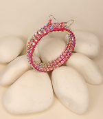 Latin Σκουλαρίκια Κρίκοι - Crystallized Earrings - Image 2